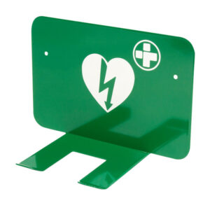 Xpozed - Grönt väggfäste för Physio-Control Lifepak hjärtstartare med väska