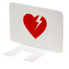 Xpozed - Vitt väggfäste för Physio-Control Lifepak hjärtstartare med väska