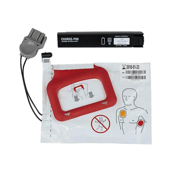 Xpozed - Hjärtstartare - Tillbehör - Physio-Control - Stryker - CRPlus och Lifepak 1000 - Batteri med 1 elektrodpar
