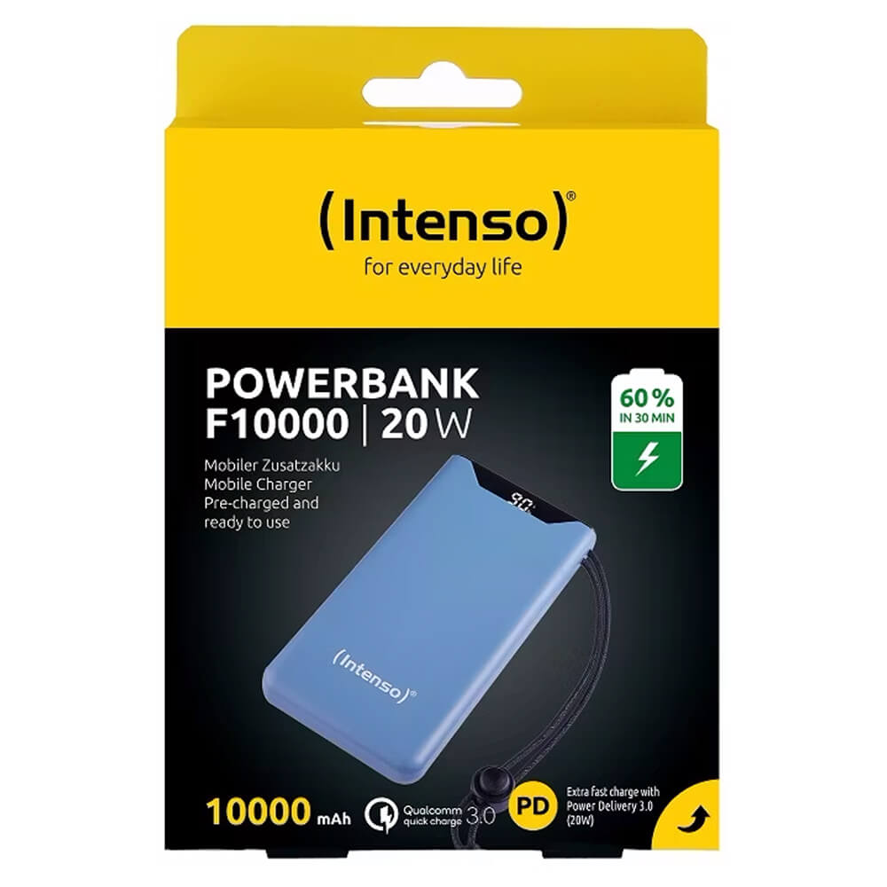 Xpozed - Elektronik - Powerbanks - Intenso F10000 20w - Blå