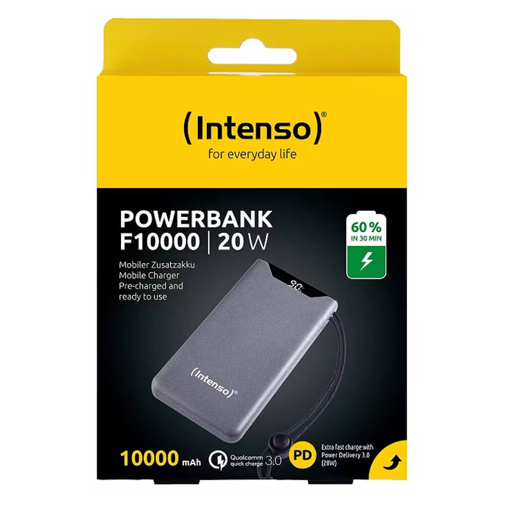 Xpozed - Elektronik - Powerbanks - Intenso F10000 20w - Grå