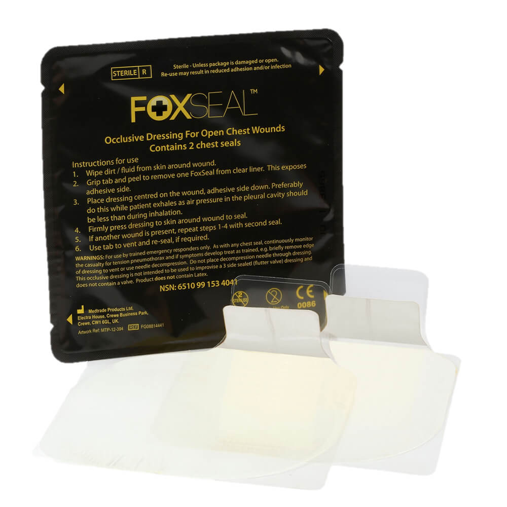Xpozed - Första Hjälpen - Trauma - Celox Medical - Foxseal Chest Seal, 2-pack