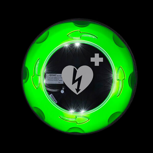 XPOZED - Hjärtstartare tillbehör - Skåp - Rotaid Solid Plus HEAT - LED i mörkret